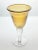 Contemporary Amber Handblown Wine, Water or All Purpose Glasses - Set of 4 For Sale - Image 3 of 3