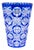 Art Deco Blue Cut-to-Clear Crystal Constellation Vase by Steven & Williams, 1930s For Sale