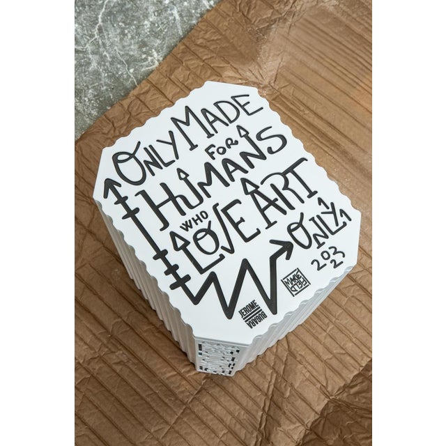 Contemporary Marie Field White Resin Totem by Jérôme Bugara For Sale - Image 3 of 9