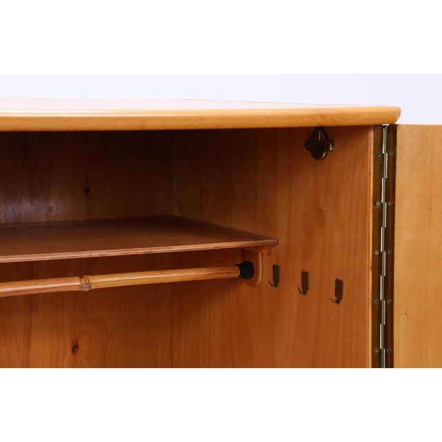 Mid-Century Wooden 2-Door Wardrobe For Sale - Image 9 of 18