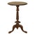 Victorian Antique Irish Carved Burl Walnut Spiral Twist Pedestal Tripod Wine Table 1860 For Sale - Image 3 of 18