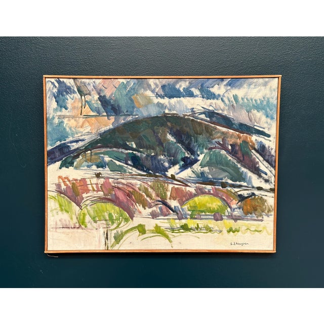 Sture Ekengren, Serene Landscape, 1960s, Oil on Canvas, Framed For Sale - Image 12 of 14