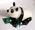 Gemstone 1900s Imperial Carved Hardstone Panda on a Malachite Base For Sale - Image 7 of 11