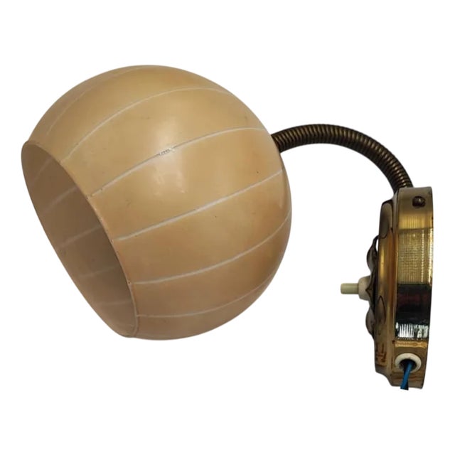 Brass Wall Lamp, 1960s For Sale