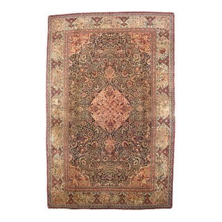 Antique Persian Tabriz Rug 7'10" X 12’4" For Sale