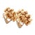 1990s Vintage Chiampesan 18k Yellow Gold Beaded Earrings - Set of 2 For Sale - Image 4 of 9