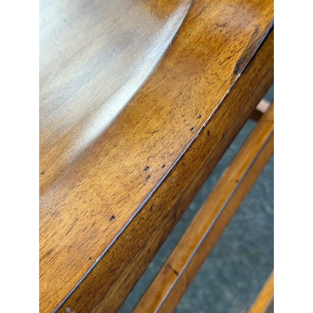 Wood Ethan Allen “Tango” Cross Back Barstools - Set of 3 For Sale - Image 7 of 12