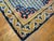 Early 19th Century 1820s Blue Medallion Design Antique Ningxia Rug 2' X 3'6'' Handknotted Wool Carpet For Sale - Image 5 of 6