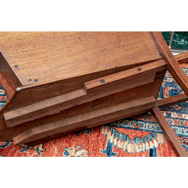 Antique French Walnut Child’s Garden Wheelbarrow For Sale - Image 15 of 16