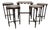 Antique Jacobean Revival Bobbin Nesting Table Suite With Four Folding Side Tables For Sale
