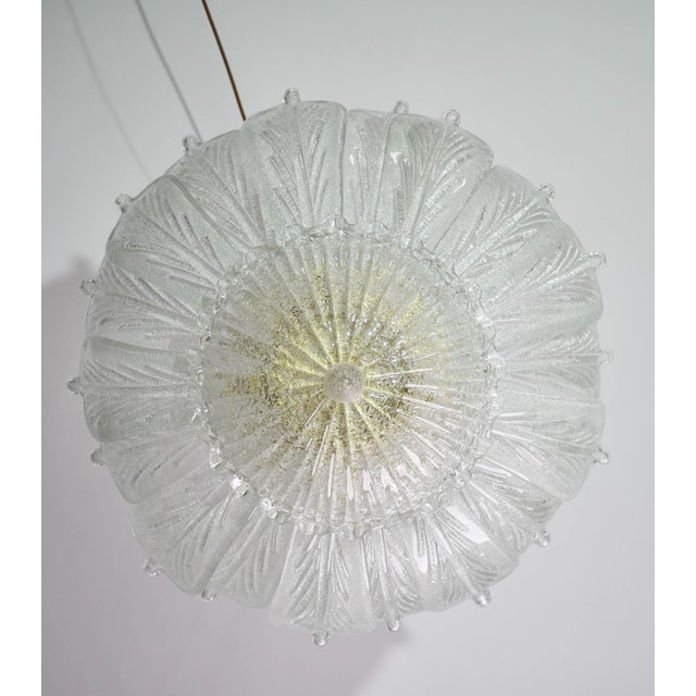 1970s Napoli, Italian Murano Glass Ceiling Light or Flush Mount For Sale - Image 9 of 14