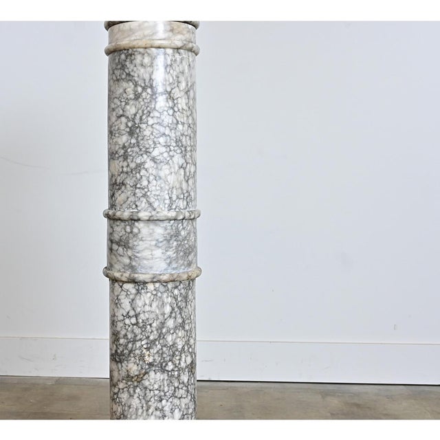 French 19th Century Marble Column Pedestal For Sale - Image 13 of 14