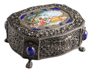 Silver and Enamel Box