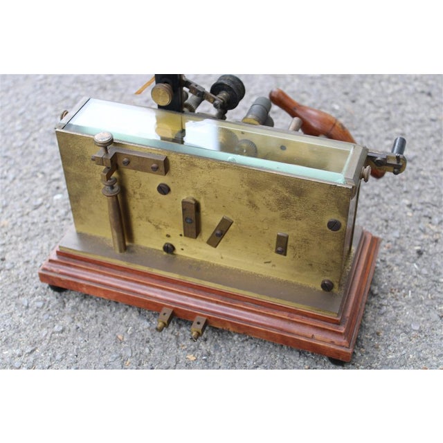 Italian Morse Telegraph in Brass, 1880s For Sale - Image 4 of 18