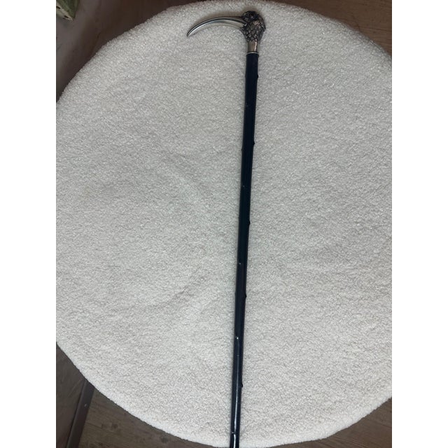 Silvered Bronze Walking Stick, 1900 For Sale - Image 9 of 10