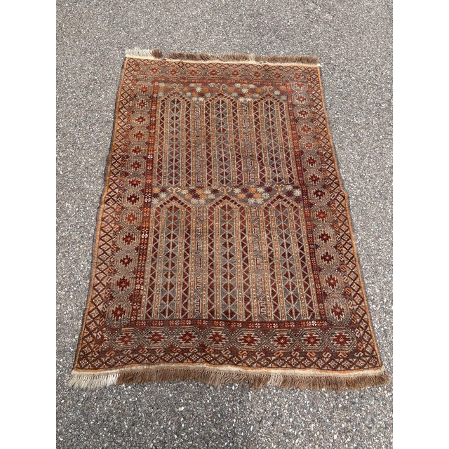 Hand-Woven Turkmen Rug, 1950s For Sale - Image 13 of 13