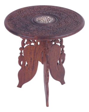 Vintage Anglo-Indian Foldable Wooden Table, 1920s
