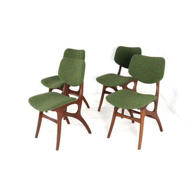 Brown Vintage Pynock Dining Chairs, 1960s, Set of 4 For Sale - Image 8 of 16