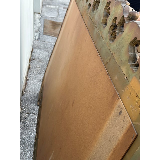 Large Baroque Wooden Mirror, 1940s For Sale - Image 9 of 14