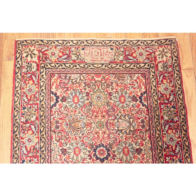 Traditional Nazmiyal Collection Antique Persian Kerman Runner Rug For Sale - Image 3 of 7