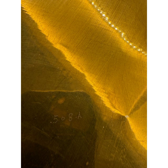 Mid 20th Century Vintage Sarna Indian Embossed Brass Collapsable Tray Table For Sale - Image 17 of 17