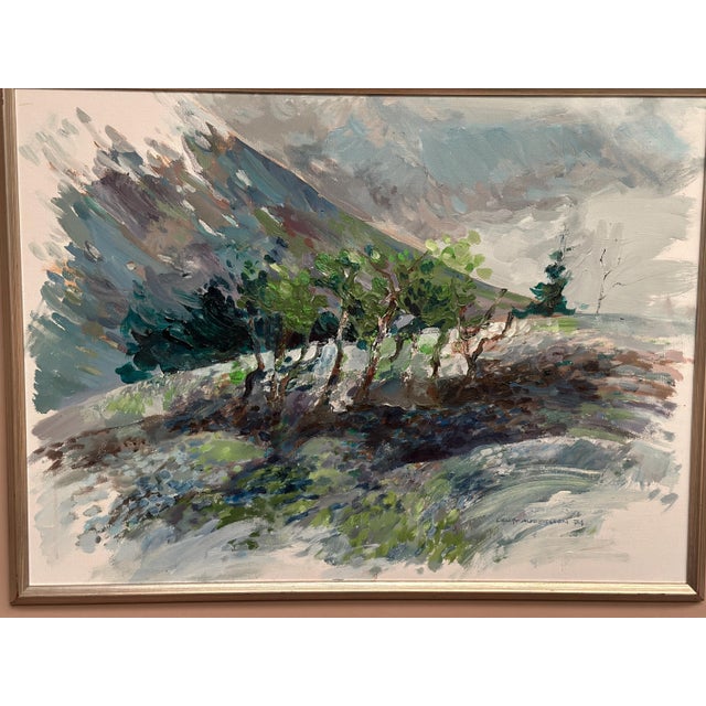 Bengt Andersson Råssbyn, Large Telemarken, Gausta, 1975, Oil on Canvas, Framed For Sale - Image 16 of 18