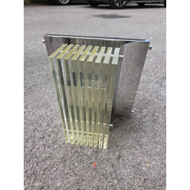 Vintage Pop Art Steel and Acrylic Glass Wall Sculpture Lamp, 1970, in Very Good conditions. Designed 1970 to 1979 European...