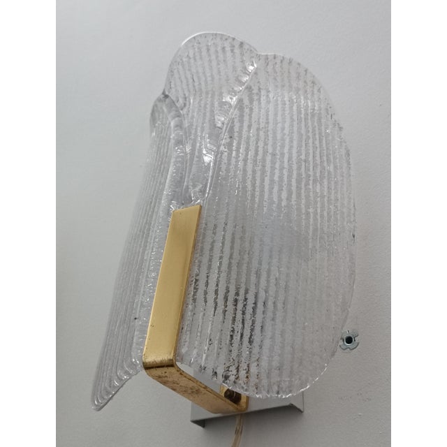 Wall Sconces attributed to Carl Fagerlund for Orrefors, 1970s, Set of 2 For Sale - Image 11 of 12