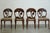 1990s Art Nouveau Revival Hand‑carved Dining Chairs with Floral Seats, 1990s, Set of 6 For Sale - Image 5 of 11