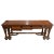 French Early 20th Century French Carved Walnut 3 Drawer Console Server Table For Sale - Image 3 of 10