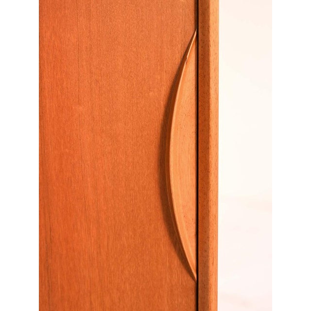 Danish Cabinet with Brass Handles, 1950s For Sale - Image 10 of 13
