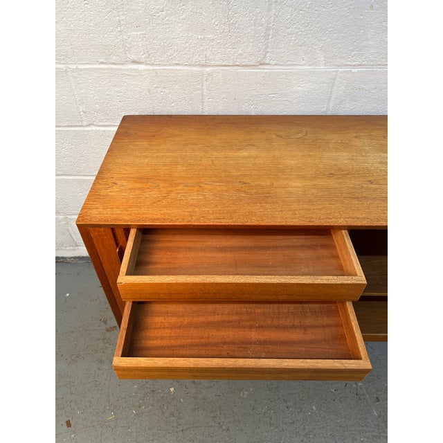 Mid-Century Modern Teak Credenza W/ Tambour Doors For Sale - Image 16 of 18