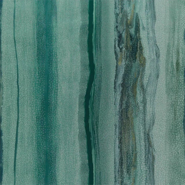 Harlequin Vitruvius Wallpaper in Chrysocolla / Apatite - a Sample For Sale