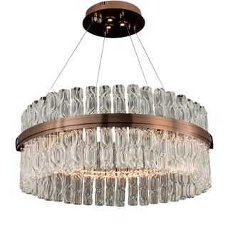 Collection Eris Chandelier in Metal and Glass by Jago For Sale