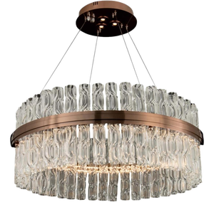 Collection Eris Chandelier in Metal and Glass by Jago