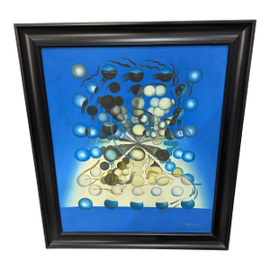 Galatea of the Heavens After Salvador Dali Oil Painting Signed Millet