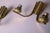 Metal Brass and Glass Double Wall Lights, 1970s, Set of 2 For Sale - Image 7 of 14