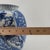 White Vintage Chinese Chinoiserie Blue & White Porcelain Vase Floral Ribbon Swirl 11" For Sale - Image 8 of 8
