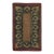 Antique Hooked Rug With Floral Garland Design in Beige and Green - Rug & Kilim For Sale