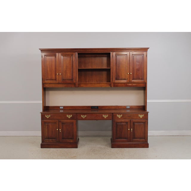 Age: C.2006 Details: Cherry Very Functional Piece Adjustable Shelves Dovetailed Drawer Construction High Quality...