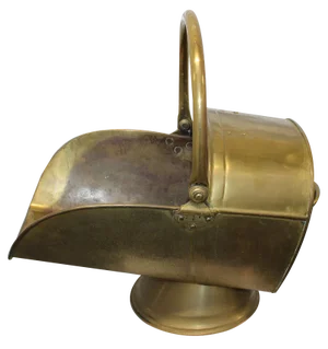 Brass Coal and Log Bucket with Handles