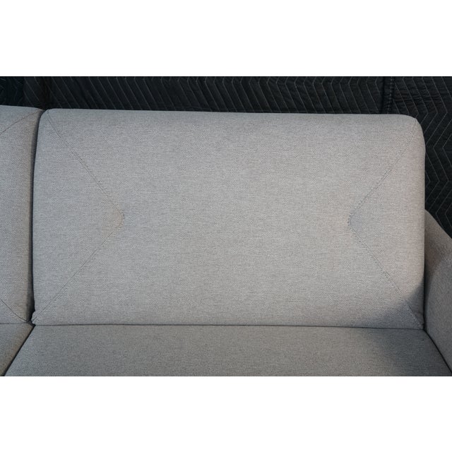 Late 20th Century Mattia Sleeper Sofa Tufted Light Beige Fabric Italian Convertible Sofa Bed 76" For Sale - Image 9 of 12