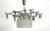 xxx-large chandelier from Kalmar, model "Karlstein", glass hanging: square glass plates of cast dispersion glass, 20...