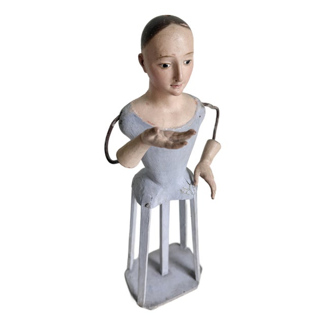 18th Century French Santos Cage Doll Figure For Sale