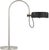 Modern Thomas O'Brien by Visual Comfort Signature Oso 25" Arc Table Lamp in Polished Nickel with Matte Black Shade For Sale - Image 3 of 3