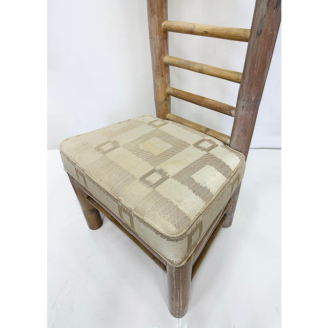 Vintage Organic Modern Overscale Ladderback Chair Antonio, Budji Layug ...