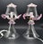 Glass 1970s Pink Table Lamps in Murano Glass - Set of 2 For Sale - Image 7 of 15