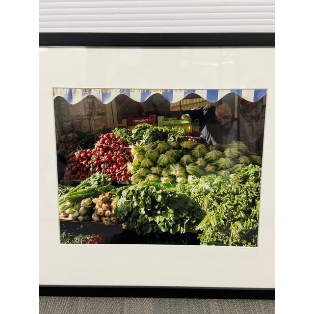 Israel Fruit and Vegetable Market Stand Photograph, Framed For Sale In San Francisco - Image 6 of 12