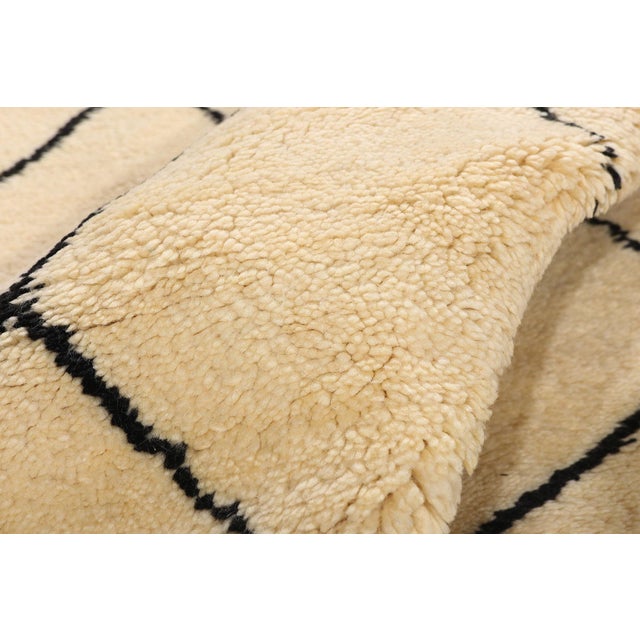 Textile Organic Modern Beni Ourain Moroccan Rug, 06'09 X 10'03 For Sale - Image 7 of 11