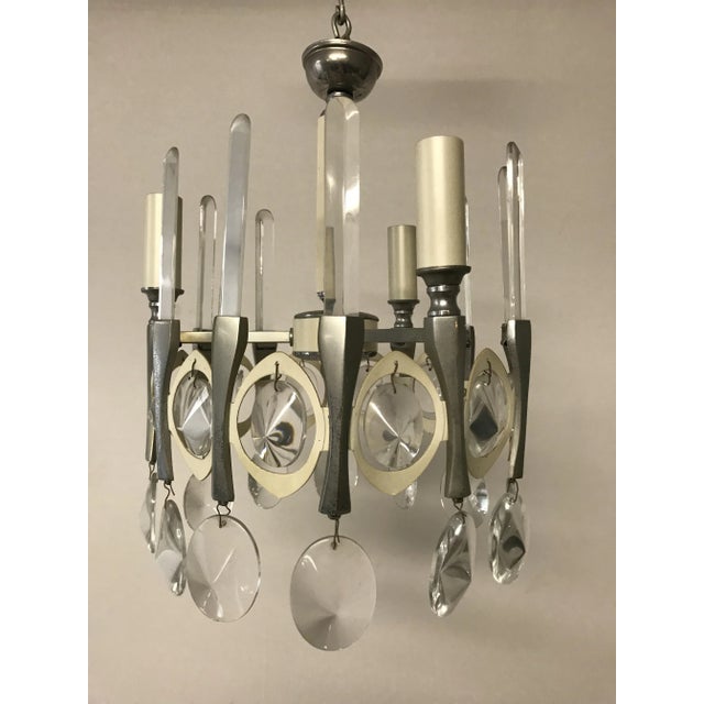 Gaetano Sciolari Mid-Century Italian Chandelier by Gaetano Sciolari For Sale - Image 4 of 10